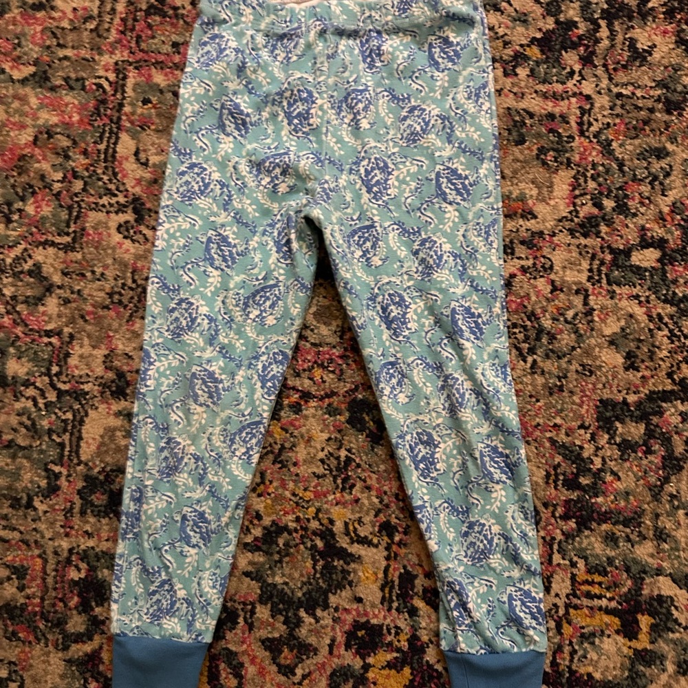 Lilly Pulitzer Kids Leggings in Blue and White